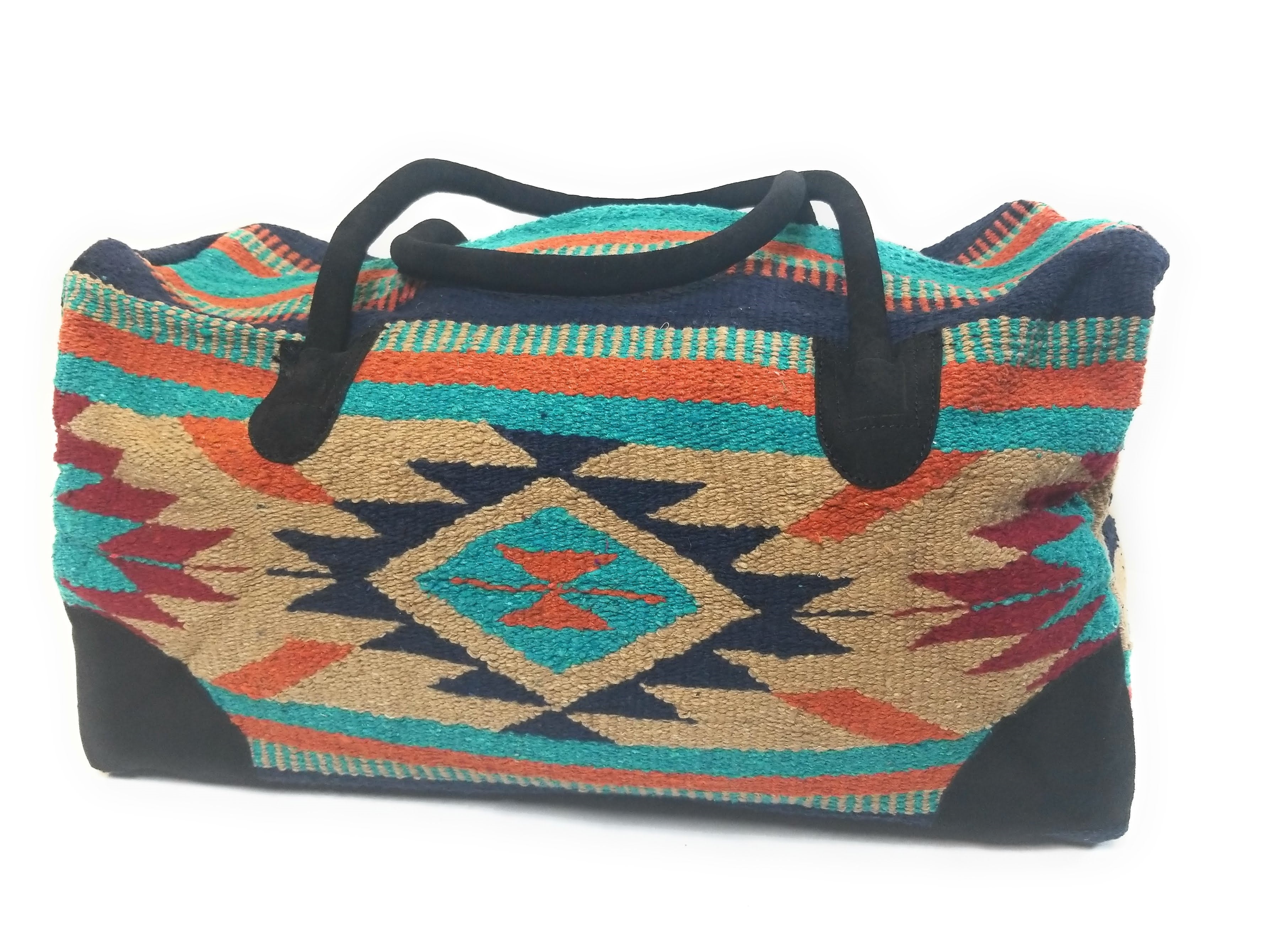 Bundle Deal-Cheyenne Southwestern Weekender Bag + Turquoise Chunk Necklace Bundle - Ranch Junkie Mercantile LLC